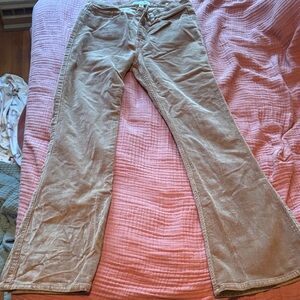 Lucky Brand Women's Flare Tan cords 8